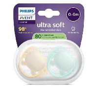 Philips AVENT Sucette SCF091/40 Soft Neutre +0m 2 pièces