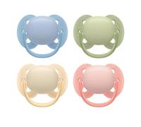 Avent Sucette Ultra douce jour 0-6M Motifs Aléatoires sans BPA x2
