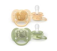 Avent Ultra Soft - Sucette en silicone ultra douce 6-18 mois - Pour peaux sensibles - 2 pièces