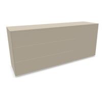 Aventa Sideboard Müller Möbelwerkstätten Combinaison préférentielle 1 Mélamine gris pierre / Patins en plastique - MUELLER AVENTA KOM 1 STEIN KUN