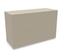 Aventa Sideboard Müller Möbelwerkstätten Combinaison préférentielle 12 Mélamine gris pierre / Patins en plastique - MUELLER AVENTA KOMBI 12 STEIN KU