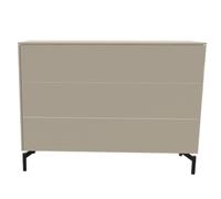 Aventa Sideboard Müller Möbelwerkstätten combinaison préférentielle 12 mélamine gris pierre / pied métallique - MUELLER AVENTA KOMB 12 STEI FU