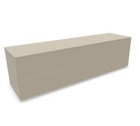Aventa Sideboard Müller Möbelwerkstätten Combinaison préférentielle 6 Mélamine gris pierre / Patins en plastique - MUELLER AVENTA KOMBI 6 STEIN KUN