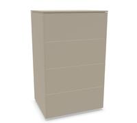 Aventa Sideboard Müller Möbelwerkstätten Combinaison préférentielle 7 Mélamine gris pierre / Patins en plastique - MUELLER AVENTA KOMB 7 STEI KUN