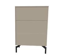 Aventa Sideboard Müller Möbelwerkstätten Combinaison préférentielle 8 mélamine gris pierre / pied métallique - MUELLER AVENTA KOMB 8 STEI FUS