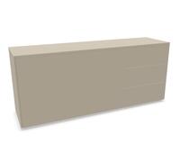 Aventa Sideboard Müller Möbelwerkstätten Combinaison préférentielle 9 Mélamine gris pierre / Patins en plastique - MUELLER AVENTA KOMBI 9 STEIN KUN