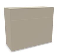 Aventa Sideboard Müller Möbelwerkstätten Vorzugskombination 3 Mélamine gris pierre / Patins en plastique - MUELLER AVENTA KOMBI 3 STEIN KUN