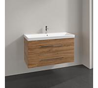 Avento Villeroy und Boch vasque A89200RH 98x51,4x45,2cm, 2 tiroirs, suspendu, chêne Kansas