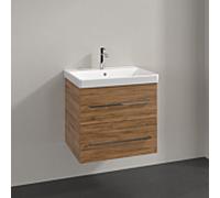 Avento Villeroy und Boch vasque A88900RH 58x51,4x45,2cm, 2 tiroirs, suspendu, chêne Kansas