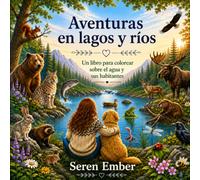 Aventuras en lagos y ríos: Un libro para colorear sobre el agua y sus habitantes