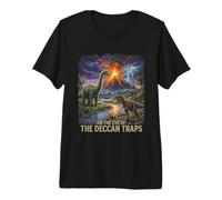 Aventure Artistique des Dinosaures dans Les Traps du Deccan T-Shirt Haut de Gamme