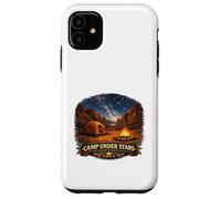 Aventure Autour d'un feu de Camp dans Le Desert Canyon Stargazer Coque pour iPhone 11
