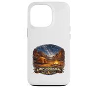 Aventure Autour d'un feu de Camp dans Le Desert Canyon Stargazer Coque pour iPhone 13 Pro