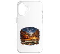 Aventure Autour d'un feu de Camp dans Le Desert Canyon Stargazer Coque pour iPhone 16