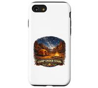 Aventure Autour d'un feu de Camp dans Le Desert Canyon Stargazer Coque pour iPhone SE (2020) / 7/8