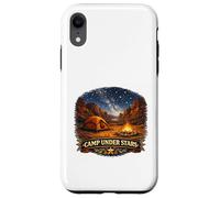 Aventure Autour d'un feu de Camp dans Le Desert Canyon Stargazer Coque pour iPhone XR