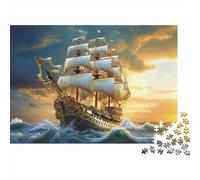 Aventure Bateau à Voile 1000 Pièce Carton Extra Épais Puzzle Classique Collecteurs Impossible Difficile Défi du Jeu Éducatif 70x50cm/1000pcs