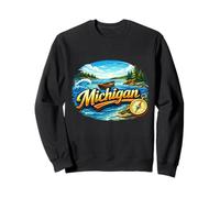 Aventure côtière dans Les Grands Lacs du Michigan Sweatshirt