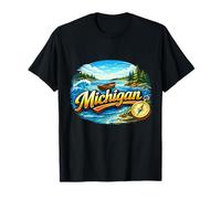 Aventure côtière dans Les Grands Lacs du Michigan T-Shirt