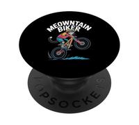 Aventure Cycliste Meowntain Biker Cat PopSockets PopGrip Adhésif
