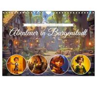 Aventure dans la ville fortifiée, Version française (Calendrier mural 2026 DIN A4 portrait), Calendrier CALVENDO mensuel