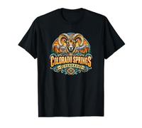 Aventure dans Le Colorado Bighorn Mountain à Colorado Springs T-Shirt Graphique avec Valeur