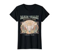 Aventure dans Le désert du Parc National de Death Valley T-Shirt Graphique avec Valeur, Femme, Noir, L