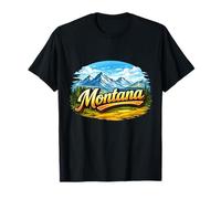 Aventure dans Le Paysage Sauvage des Montagnes du Montana T-Shirt