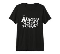 Aventure de Camping Crazy Tribe T-Shirt Haut de Gamme