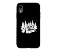 Aventure de Camping Expert en distanciation Sociale Coque pour iPhone XR