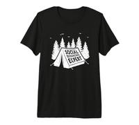 Aventure de Camping Expert en distanciation Sociale T-Shirt Haut de Gamme