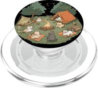 Aventure de Camping pour Chats pour Une Excellente expérience de la Nature PopSockets PopGrip pour MagSafe