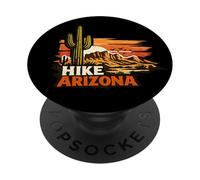 Aventure de randonnée en Arizona | Cactus Saguaro du désert de Sonora PopSockets PopGrip Adhésif