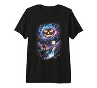 Aventure d'halloween avec Citrouille Cosmique T-Shirt Haut de Gamme