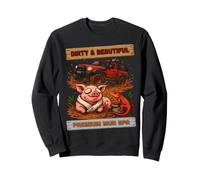 Aventure en 4x4 avec Un Cochon Tout-Terrain Amusant dans Mud Spa Sweatshirt