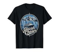 Aventure en Bateau de croisière Glacier Chaser, Voyage Amusant dans l'Arctique T-Shirt Graphique avec Valeur, Homme, Noir, S