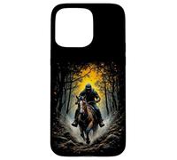 Aventure en forêt à Cheval Coque pour iPhone 15 Pro Max
