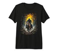 Aventure en forêt à Cheval T-Shirt Haut de Gamme