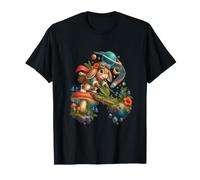 Aventure en forêt sur Le Pont Lop Rabbit Leaf T-Shirt