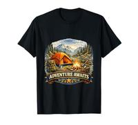 Aventure en Montagne en Pleine Nature avec Un feu de Camp T-Shirt