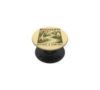 Aventure en Plein Air au Cœur du Mississippi PopSockets PopGrip Adhésif