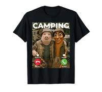 Aventure en Plein air John Pork Sahur Camping Appel téléphonique Meme T-Shirt
