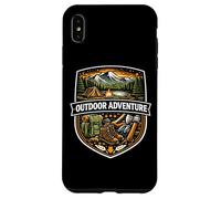 Aventure en Plein air Nature Exploration Mindset Trail Living Coque pour iPhone XS Max