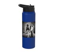 Aventure Épique Cigogne Avec Dinosaure Stainless Steel Insulated Water Bottle