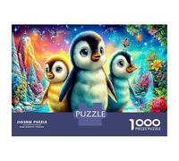 Aventure Penguin Puzzle 1000 Pièces Educa Jouet Divertissement Créatif De l'art De La Décoration intéressant Jeu Éducatif Challenge Toy Adultes & Enfants des 14 Ans 52x38cm/1000pcs