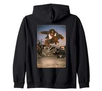 Aventure Rétro avec Un Personnage Furry en Skate Sweat à Capuche