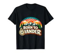 Aventure rétro en Montagne et au Coucher du Soleil T-Shirt