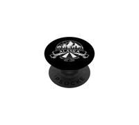 Aventure Sauvage Vintage dans Les Montagnes de l'Alaska Last Frontier PopSockets PopGrip Adhésif