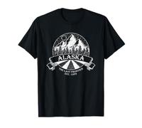 Aventure Sauvage Vintage dans Les Montagnes de l'Alaska Last Frontier T-Shirt