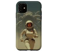 Aventure Spatiale rétro - Illustration Vintage de Science-Fiction Coque pour iPhone 11